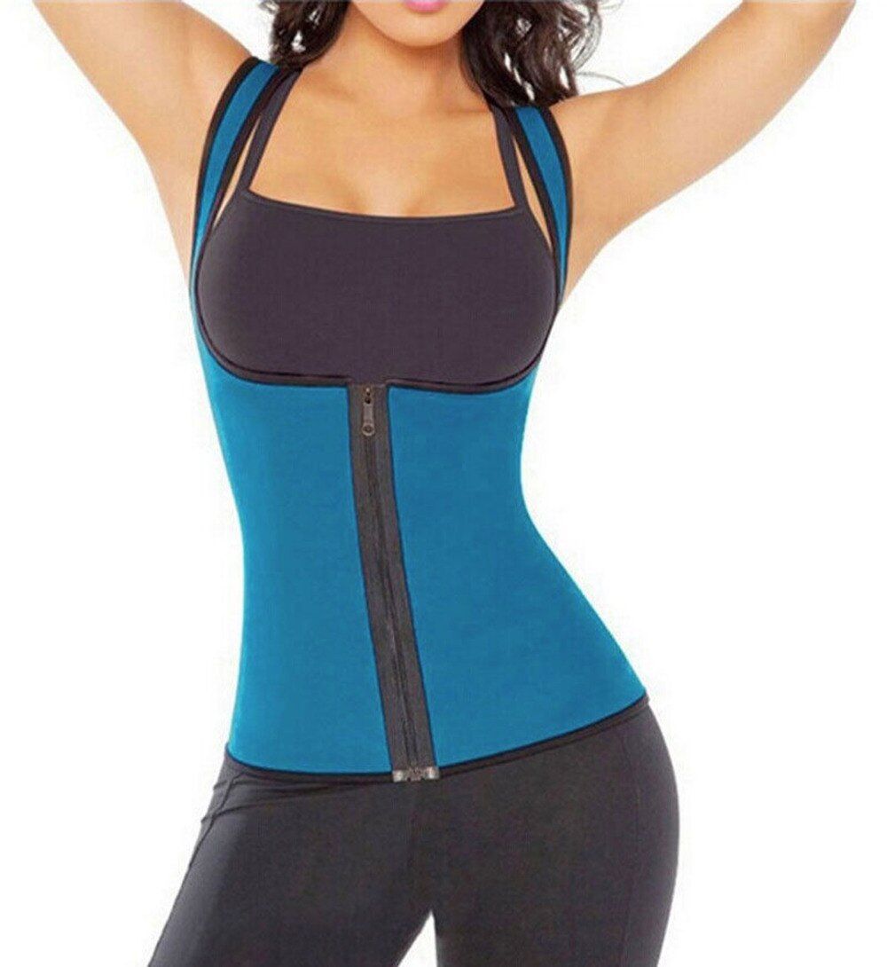 Neoprene Waist Belt Women Body Shaper Slimming Fitness Waist Trimmer Belt Weight Loss Slim Vest Underbust Plus Size XXL Black