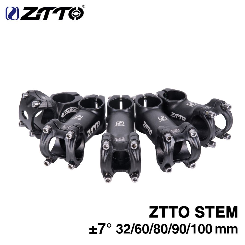 Yfashion ZTTO 32/60/80/90/100mm High-Strength Lightweight Stand Pipe 31.8mm Stem for XC AM MTB Mountain Road Bike ycle Accessaries 32MM-100MM
