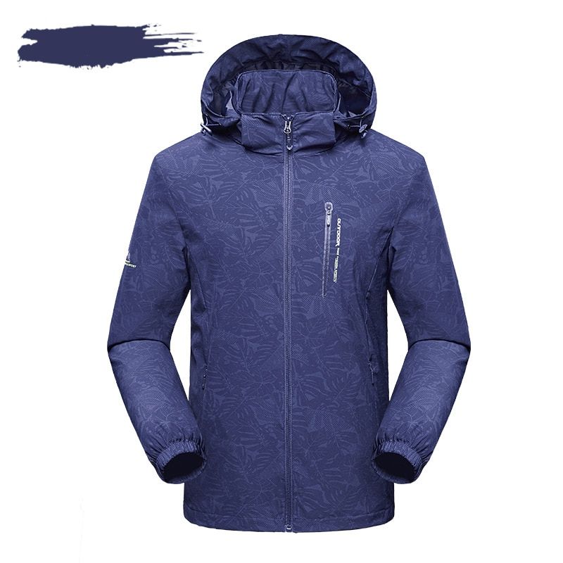 Mountainskin Spring Men Women's Outdoor Softshell Hooded Thin Jackets Outdoor Windbreakers Climbing Camping Coats VA818