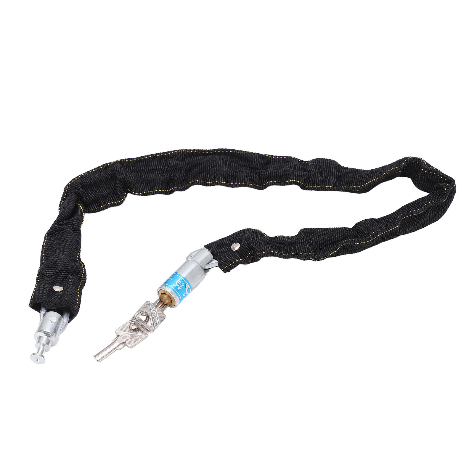 Chain Lock Anti Theft Security with 2 Keys for Bicycles Motorcycles Doors