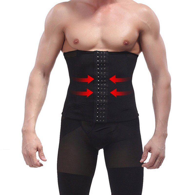 IYUNYI New Men Slimming Belt Waist Abdomen Belt Shapewear for Mens Waist Trainer Band Compression Underwear Strap Belt