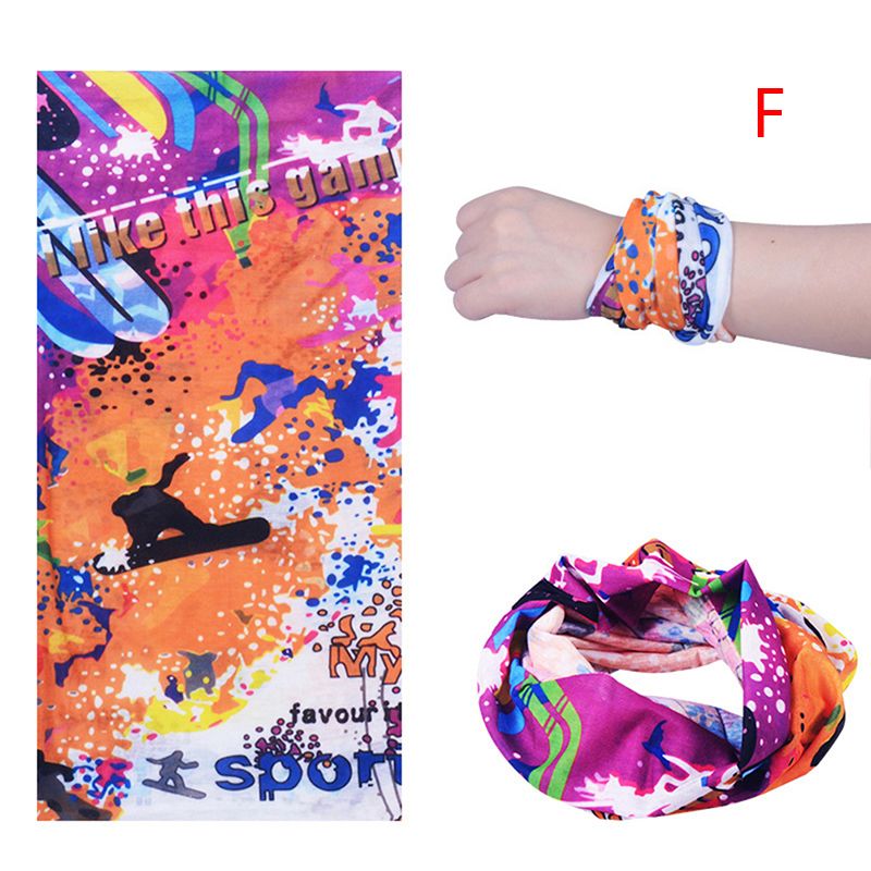 Men Women Tube Bandana Collar Scarf Head Wrap Neck Headband Snood Cap Riding