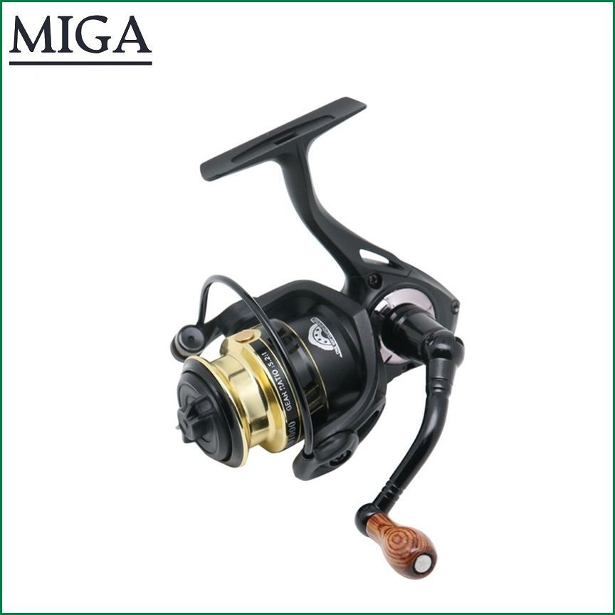5.2:1 Gear Ratio Saltwater Fishing Reels Metal Spool Spinning Fishing Reel Left/Right Handle