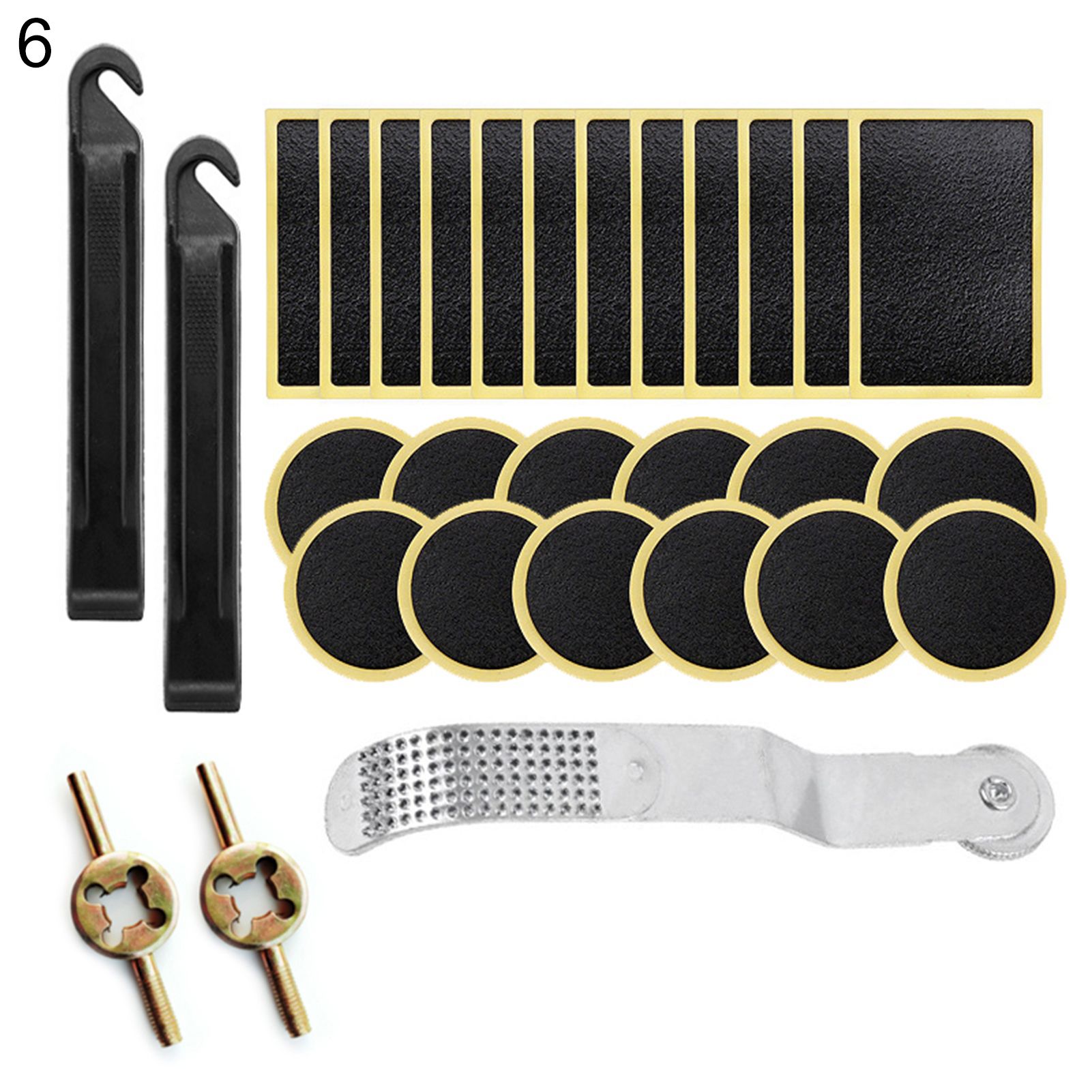 Bicycle Tire Repair Tool Sturdy No Glue Wearproof Bike File Tire Patch