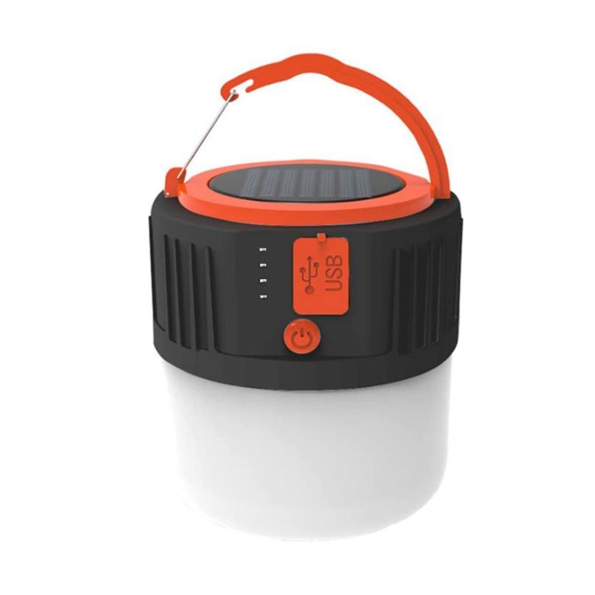 LED Solar Camping Lamp,Camping Lantern Portable Garden Tent Lamp Light Waterproof Searchlight for Night Fishing,Black