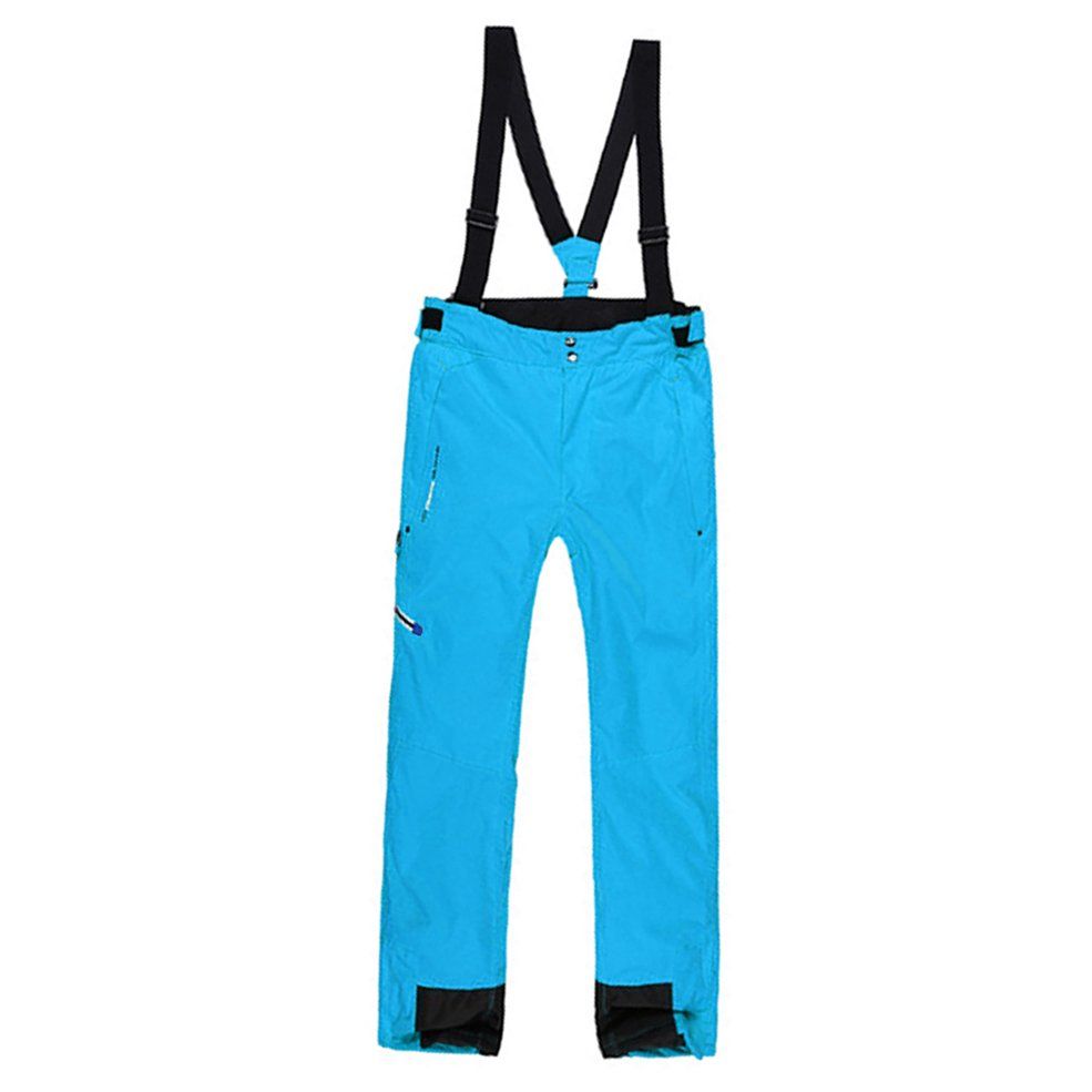 Men's Thick Warm Winter Snow Ski Trousers Bib Pants Waterproof Windproof
