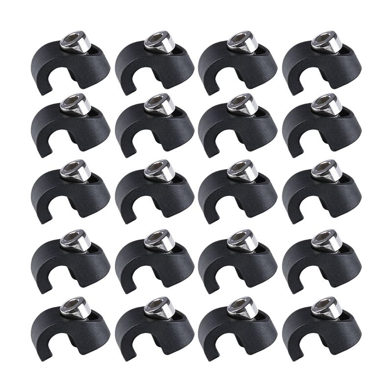 20PCS Bike Brake Housing Buckle Bicycle Brake Hose Clamp Cable Guide Adapter for MTB Road Bike