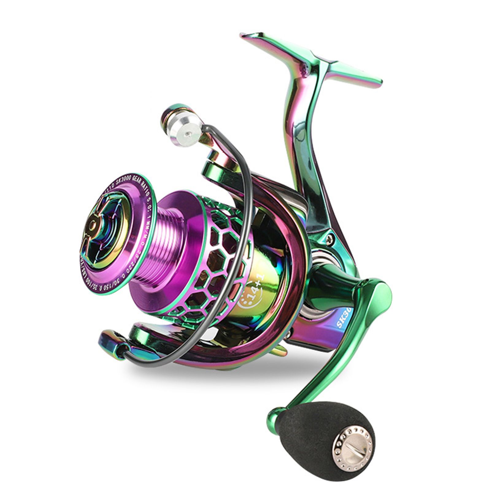 Spinning Fishing Wheel Smooth Gear Adjustable Brake Force Fishing Wheel