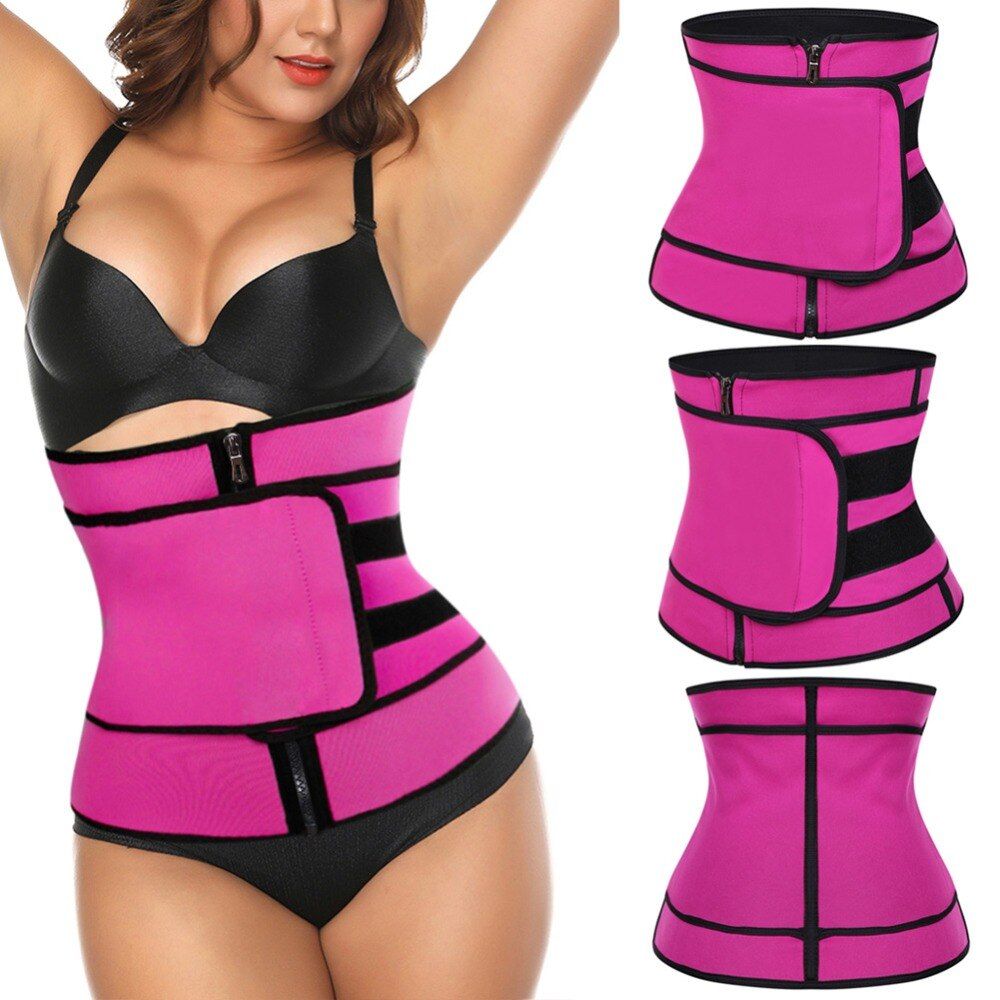 Women Men Fajas Sweat Body Shaper Waist Trainer Cincher Underbust Corset Belt Training Shapewear