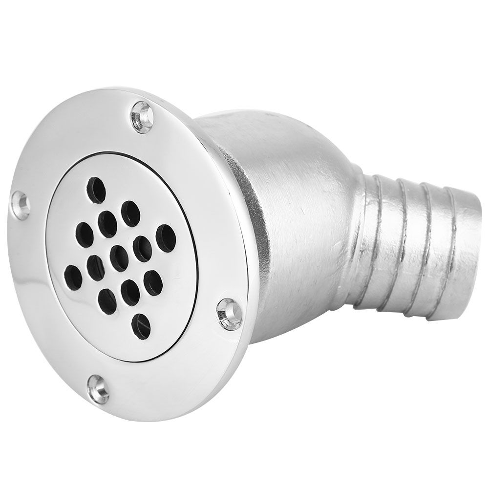 Alomejor Boat Floor Deck Drain Stainless Steel Scupper Fit For Yacht