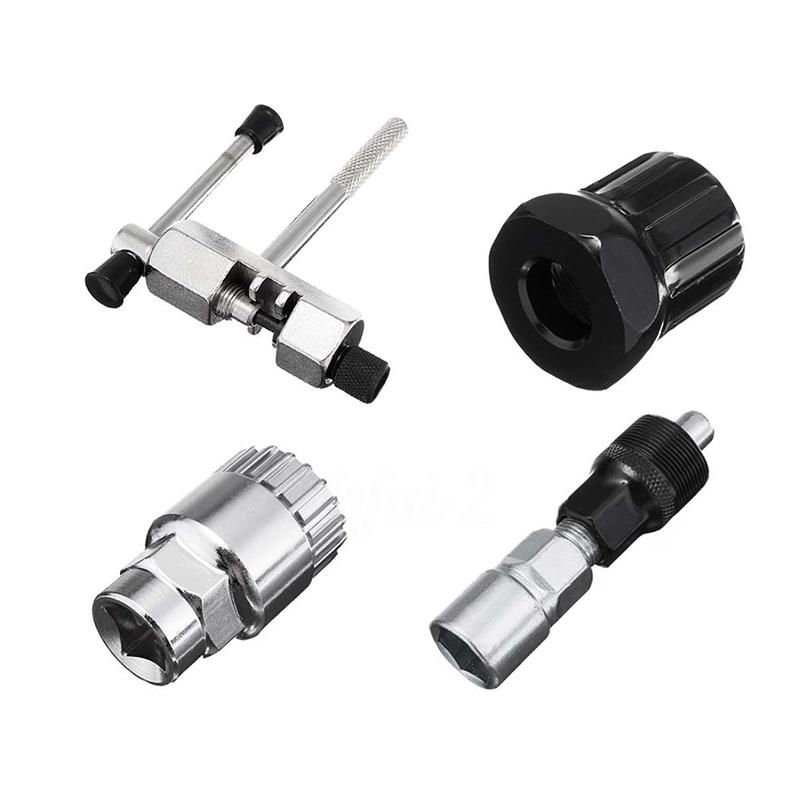4Pc Mountain Bike MTB Bicycle Crank Chain Axis Extractor Removal Repair Tool Kit