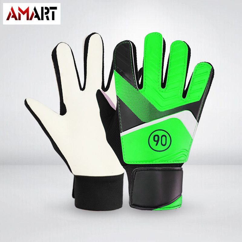 1 Pair Full Finger Gloves Children Teens Anti Slip Hands Wrap for Football Goalkeeper