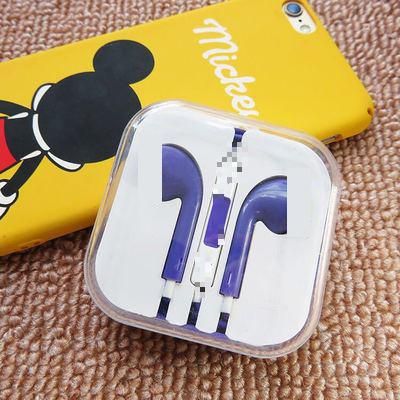 New 3.5mm Colorful Stereo Bass Earphone with Microphone Wired Gaming Headset for Mobile phone iphone iPhone 6 6S Plus 5S 5 SE