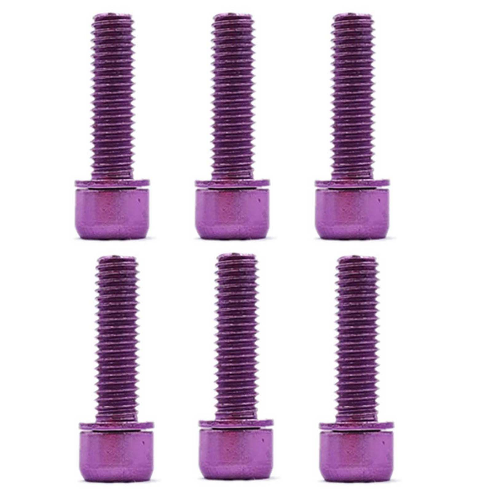 6Pcs Handlebar Screws Wear-resistant Stainless Steel Stem Bolts Screw Accessory for Mountain Bike