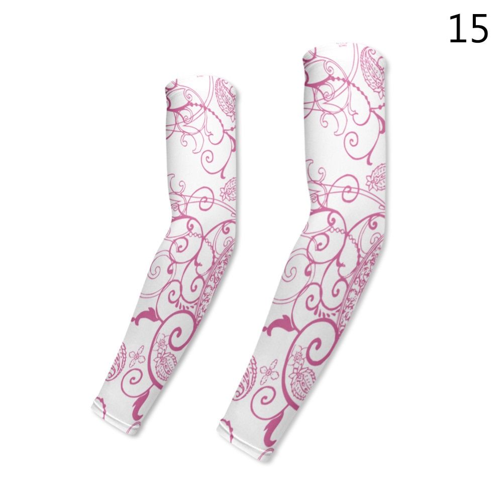 Paisley Print Summer Outdoor Sports Cooling Arm Sleeves Sun Protection Covers