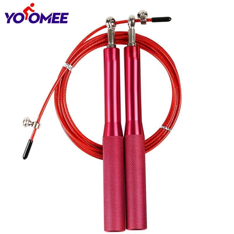 Yoomee Speed Jump Rope with Anti Slip Handles-Adjustable-Speed Ball Bearing-High Speed Jump Rope for Boxing,Workout,MMA Fitness Training