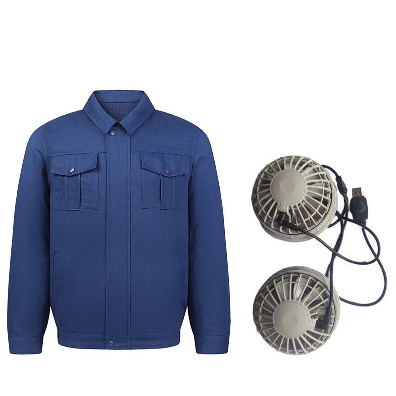 Yfashion Cooling  Fan   Summer Heatstroke Prevention Air-conditioning Clothing For Outdoor Work color