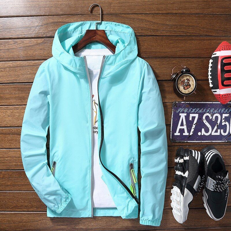 Jacket Women Red 7 Colors 7XL PlSize Loose Hooded Waterproof Coat Autumn Fashion Lady Men Couple Chic Clothing LR22