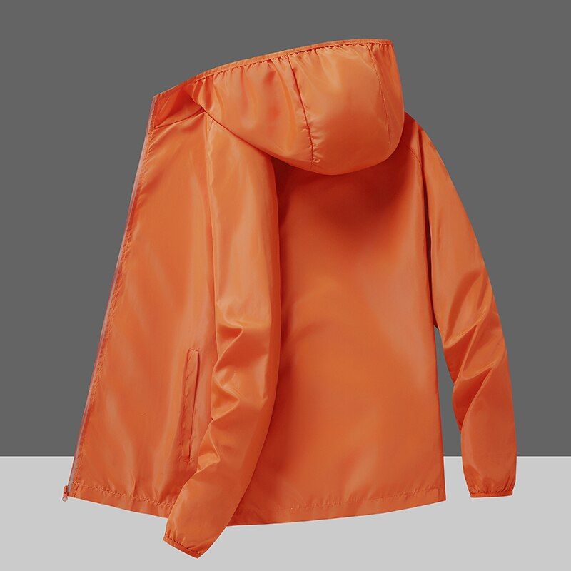 LNGXO Men's Hiking Camping Waterproof Jacket Women Reflective Sun Protection Clothing Unsiex Large Size Outdoor Windbreakers