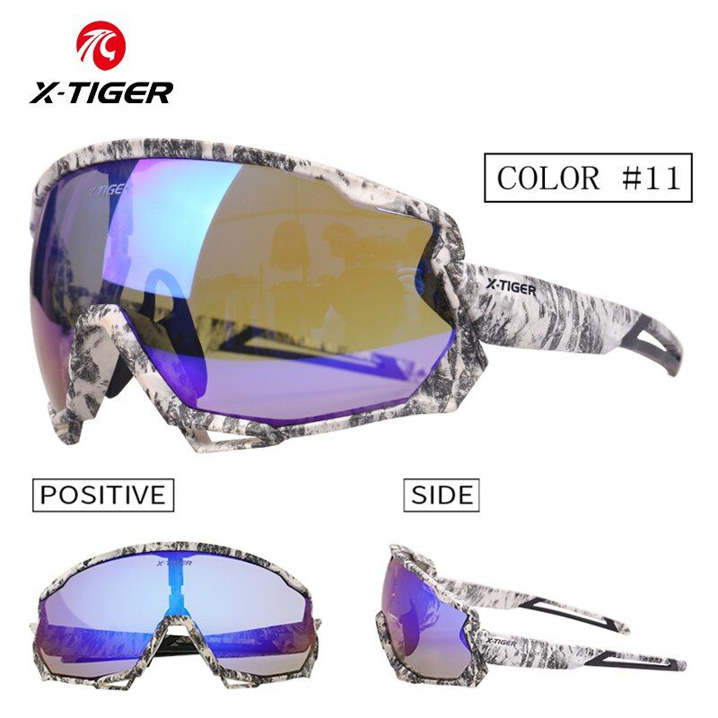 X-TIGER Polarized Cycling Sun Glasses UV400 Men Women Bicycle Goggles Glasses 5/3 Lens MTB Sports Windproof Sunglasses Eyewear