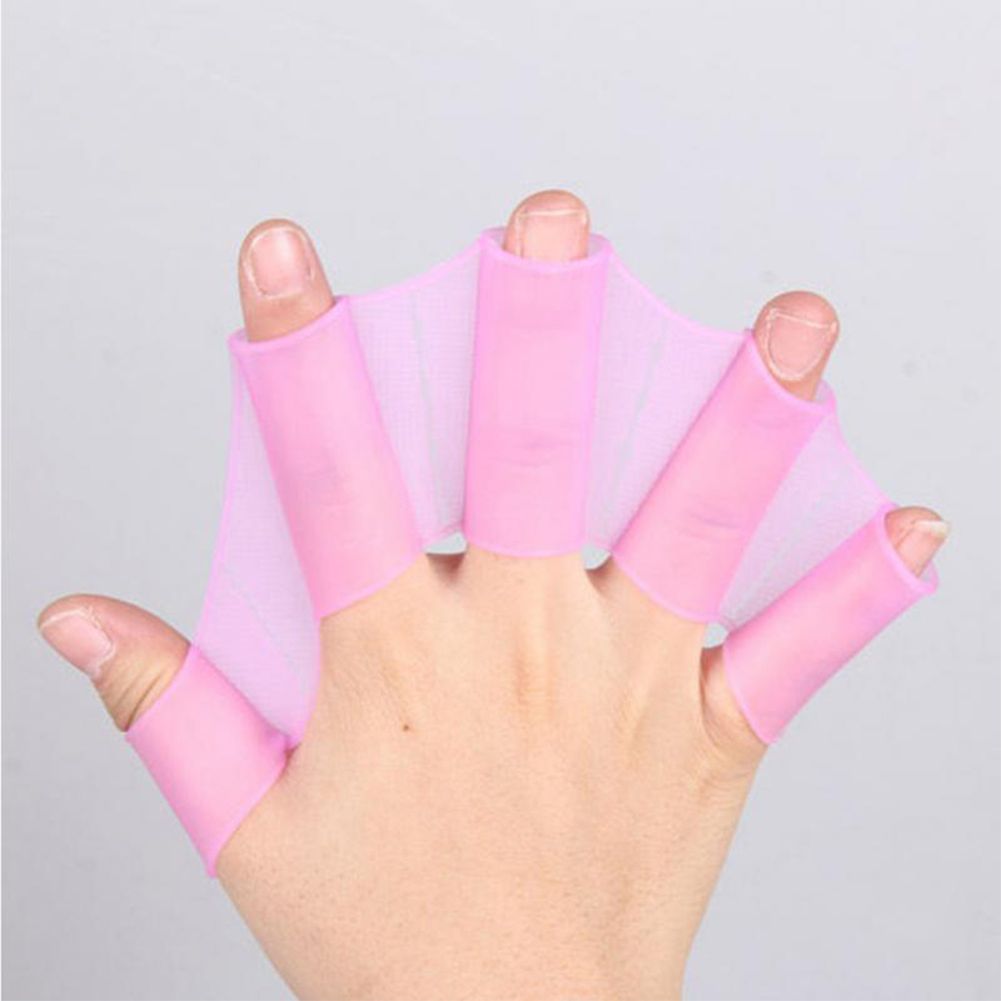 Yfashion 1 Pair Silicone  Hand  Webbed Frog ype ing Paddle ing Hand Webbed Fins Equipment