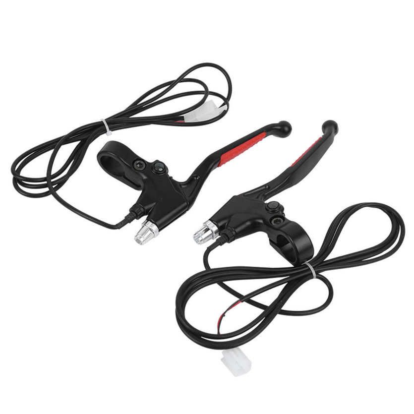 Electric Bicycle Handle Brake Lever 1Pair E‑bike Metal Replacement Accessory Black
