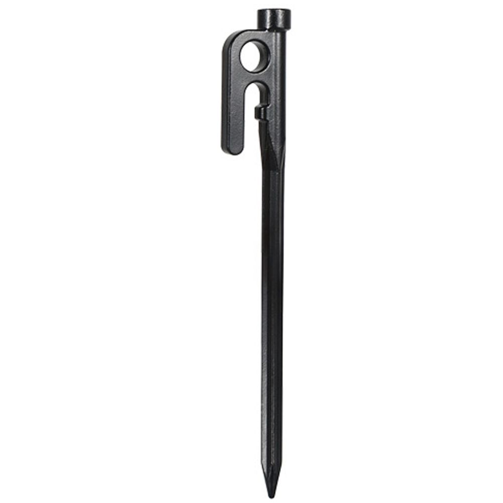 Outdoor Stainless Steel Nails Canopy Tent Windproof Fixing Accessory Nail Camping Tool Casting Ground Nail, BLack 20cm