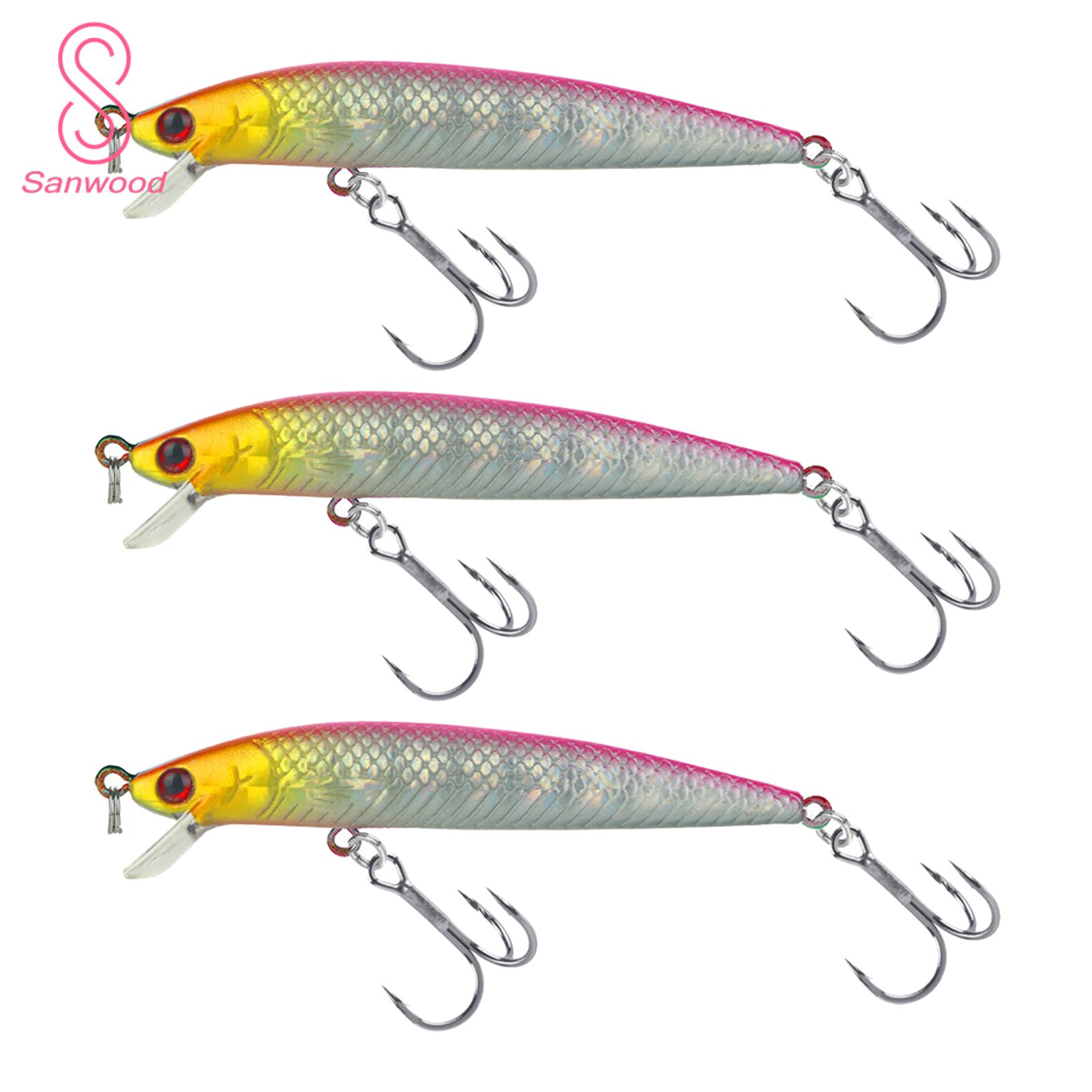 Minnow Bait Artificial Hard Bait With Inner Balls