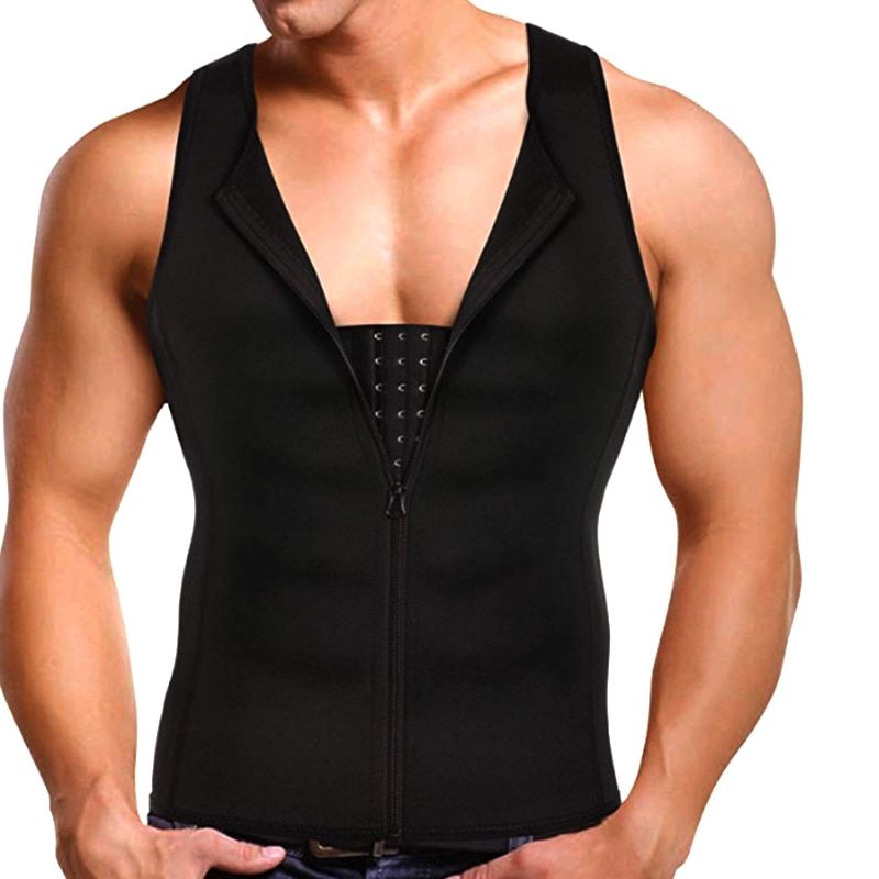 Men's Slimming Modeling Strap Belt Slimming Corset Vest Compression Shapewear Slim Three-ed Top Fat Burning Vest