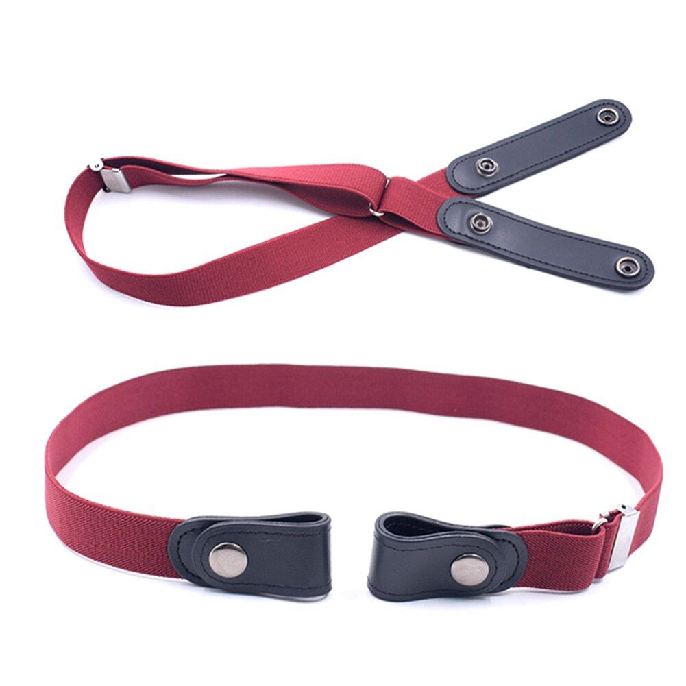 Wholesale Lazy Buckle Free Adjustable Belt Elastic Waist Belt Stretchy Cinch Belts Invisible for Jeans Pant X85