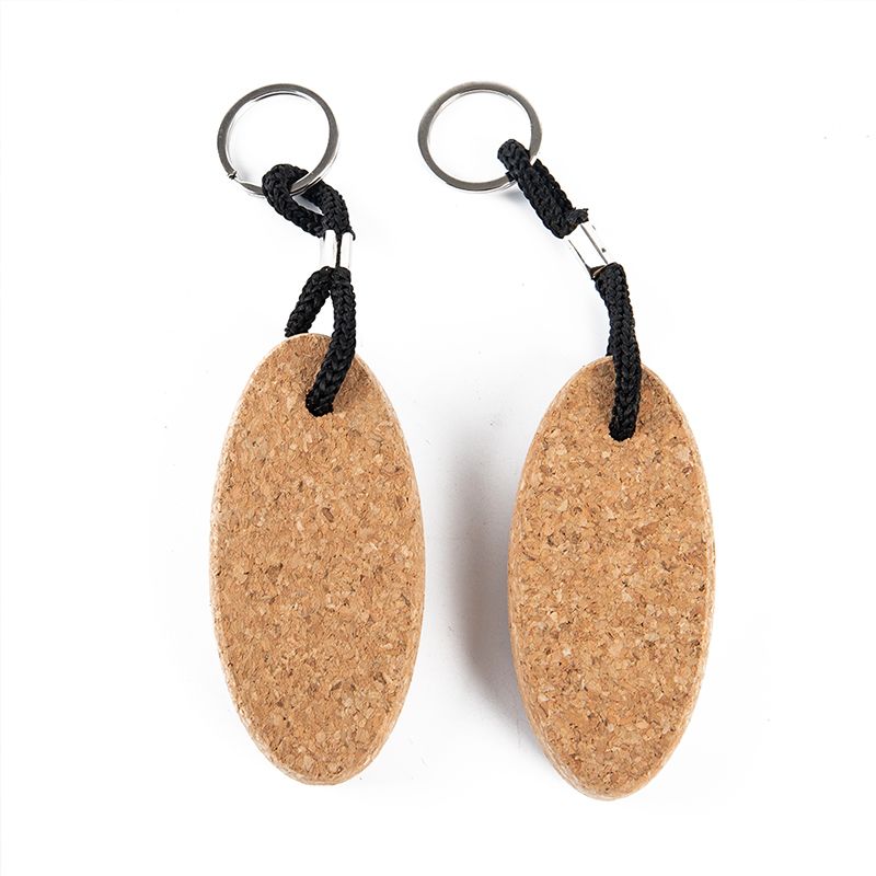 1Pc Cork Ball Keychain Floating Buoy Holder for Water Sports Beach Rowing Boats