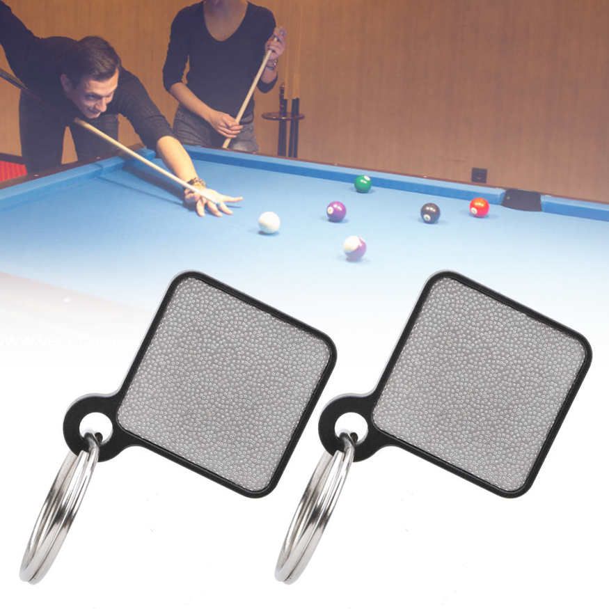 2Pcs Pool Tip Shaper Tool Billiard Cue Trimmer Square Pricker Accessories