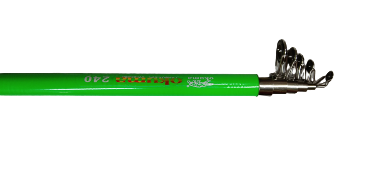 HIGH FAIBER CARBON Green collorFishing rod 8 FIT