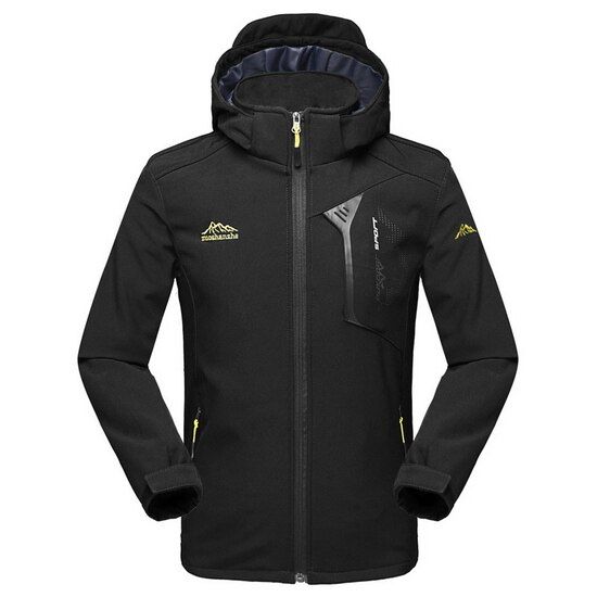 LoClimb Men's Outdoor Softshell Jacket Men Spring/Autumn Coat Climbing/Windbreakers Waterproof Hiking Jackets Man AM372