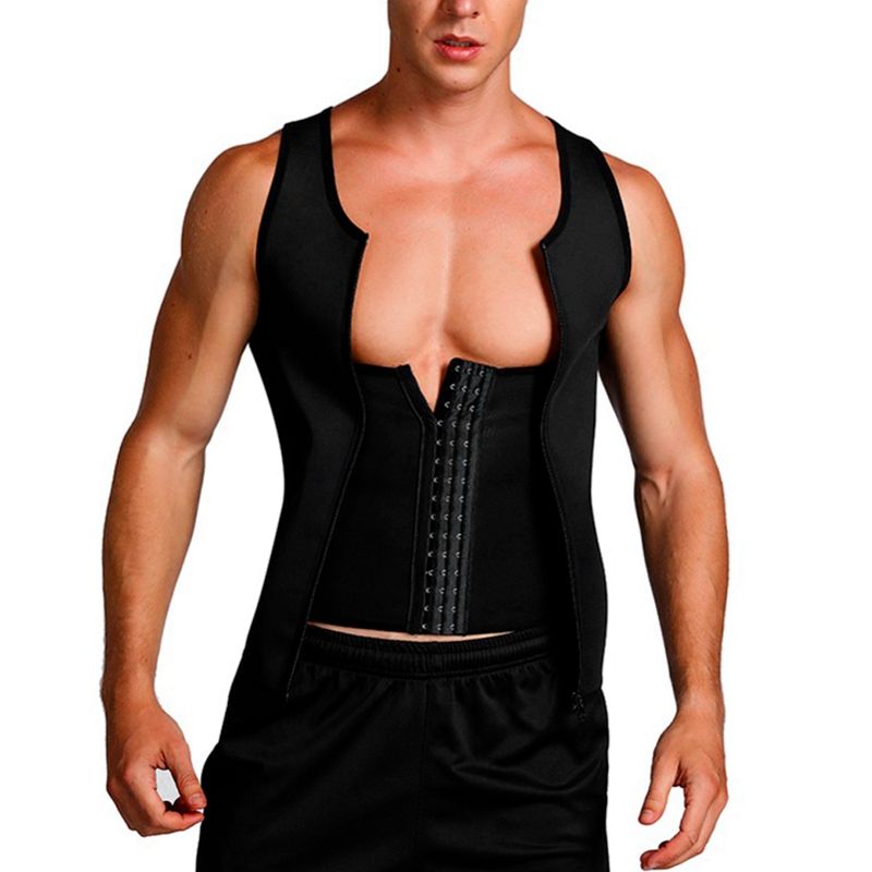 Man Shaper Male Waist Trainer Cincher Corset Men Body Modeling Belt Tummy Slimming Strap Fitness Sweat Shapewear L