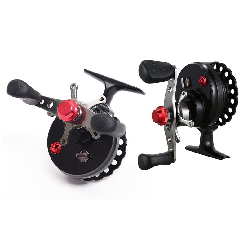 LEO 1 Pair DWS60 4 + 1BB 2.6:1 65MM Fly Fishing Reel Wheel with High Foot Right & Left Hand Fishing Reel Wheels