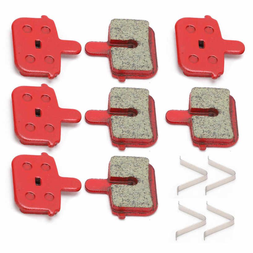 Sala Meng 8pcs Brake Pads Durable Resin Semi‑Metal Braking Replacement for Electric Vehicle Mountain Bike Bicycle