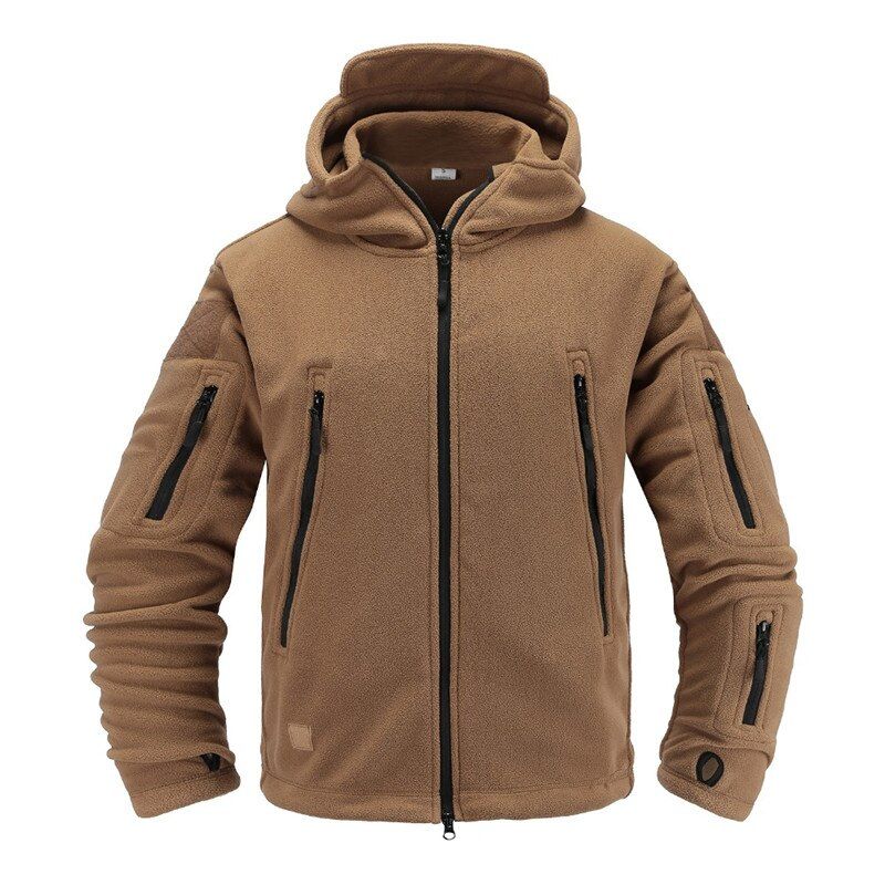 Men's Tactic Jackets Male Outdoor Srt Soft Shell Coat Solid Long Sleeve  Camping Fish Black Zipper Thermal Fleece