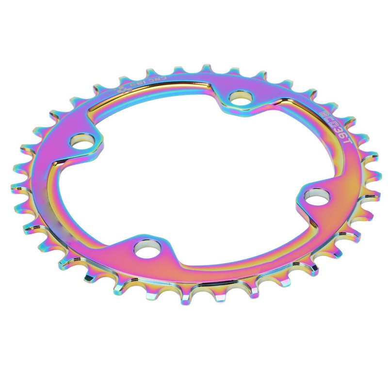 Bicycle Chainring 104 BCD Mountain Narrow Wide Round Repair Colorful Single Chain Ring
