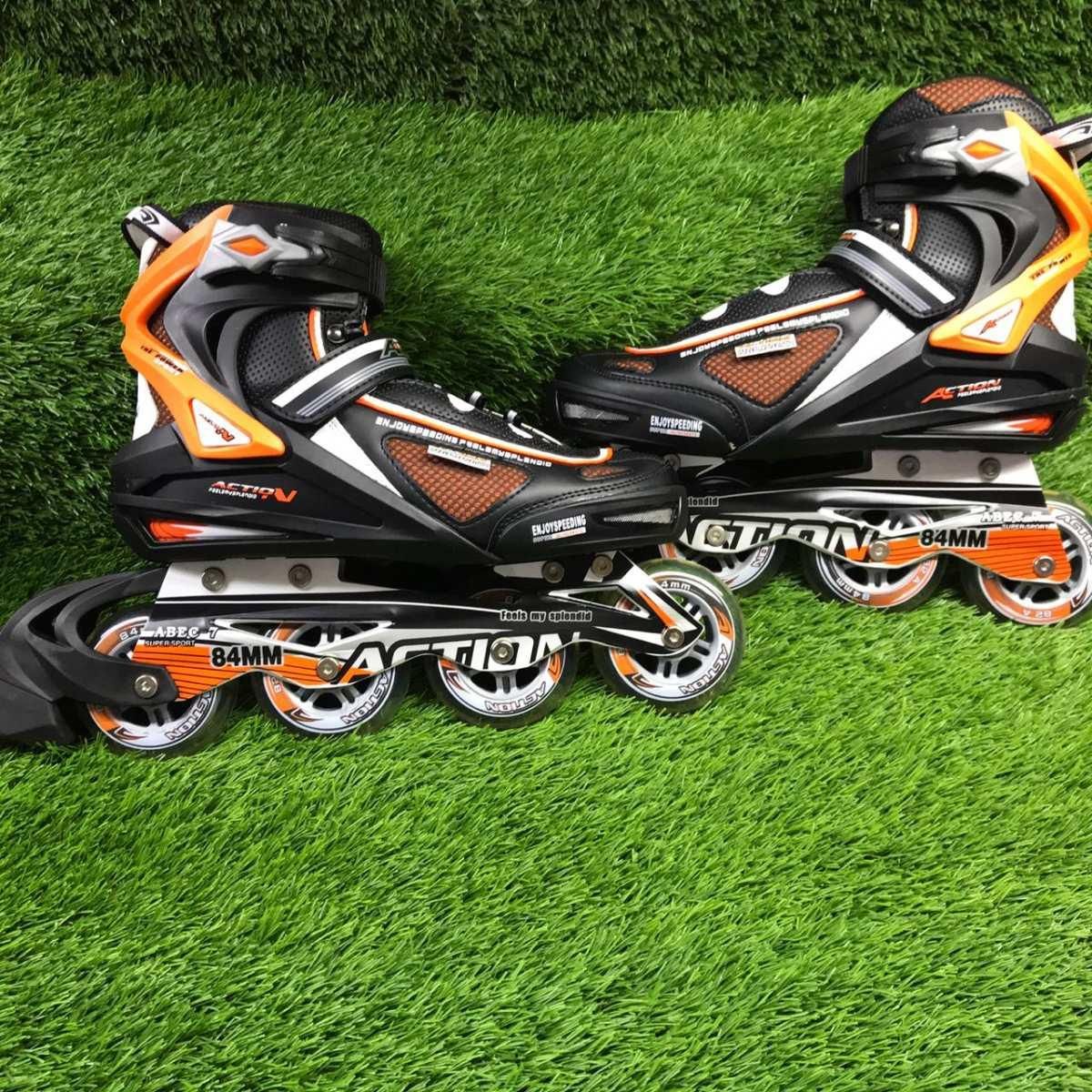 Action Inline Skates - Black and Orange