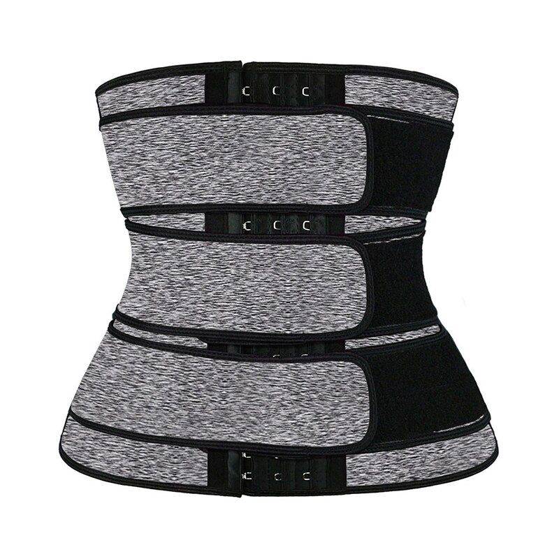 CXZD Men Body Shaper Sauna Waist Trainer Three Belt Weight Loss Sweat Corset Top Abdomen Slimming Shapewear Fat Burn Fitness