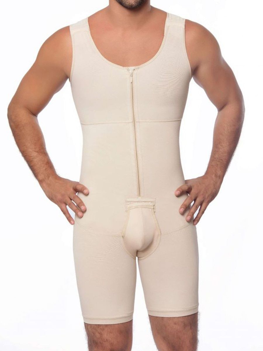 Men Shapewear Bodysuit Body Shaper Pants Waist Trainer  Plus Size Body Shaping Control Slim