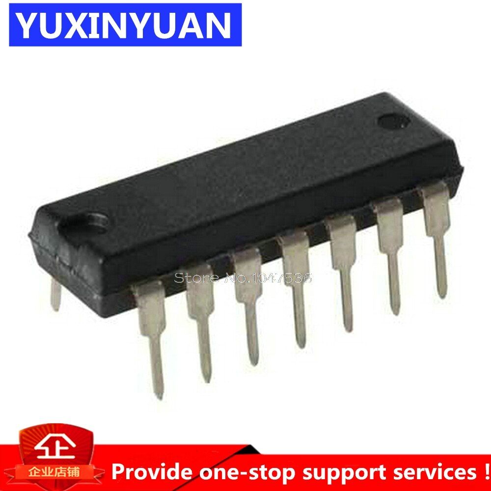 YUXINYUAN 10pcs/lot LM324N LM324 DIP-14 LOW QUAD OPERATIONAL AMPLIFIERS Can be purchased directly