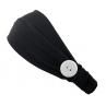 Women Elastic Sweat Absorbent Buttons Hairband Yoga Running Sweatband Headband