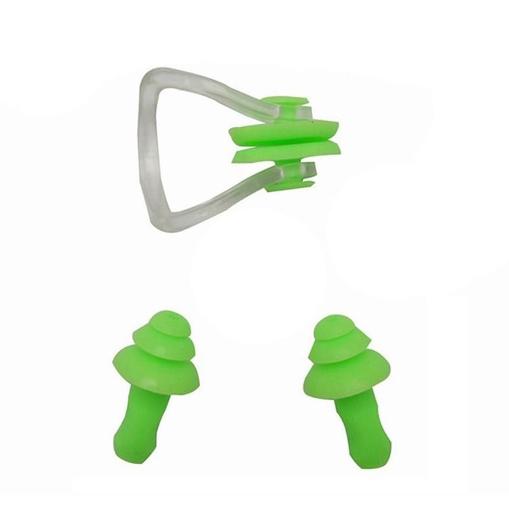 Swimming Waterproof Set Nose Clip Earplugs Silicone Swim Ear Plug With Case