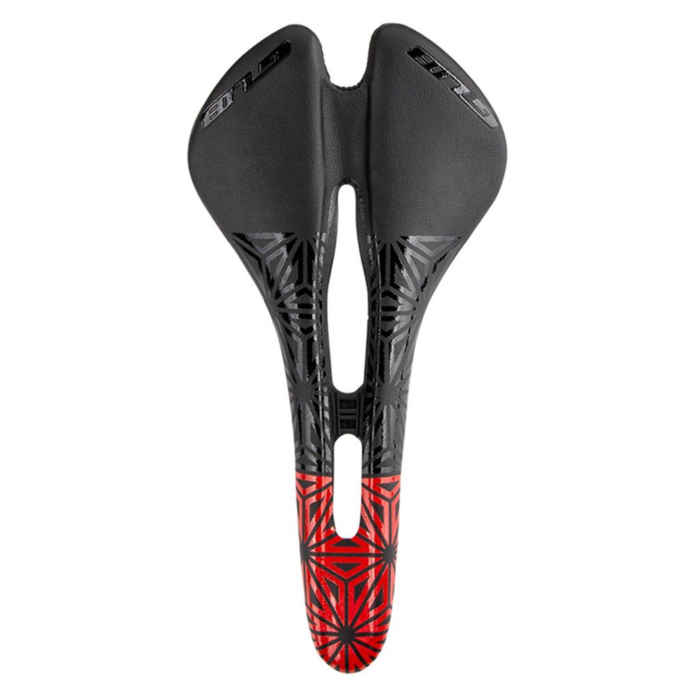 crofiber Leather Mountain  Bike  Cushion Hollow Seat Covered Steel Bow Nylon Bottom Road Saddle Seat
