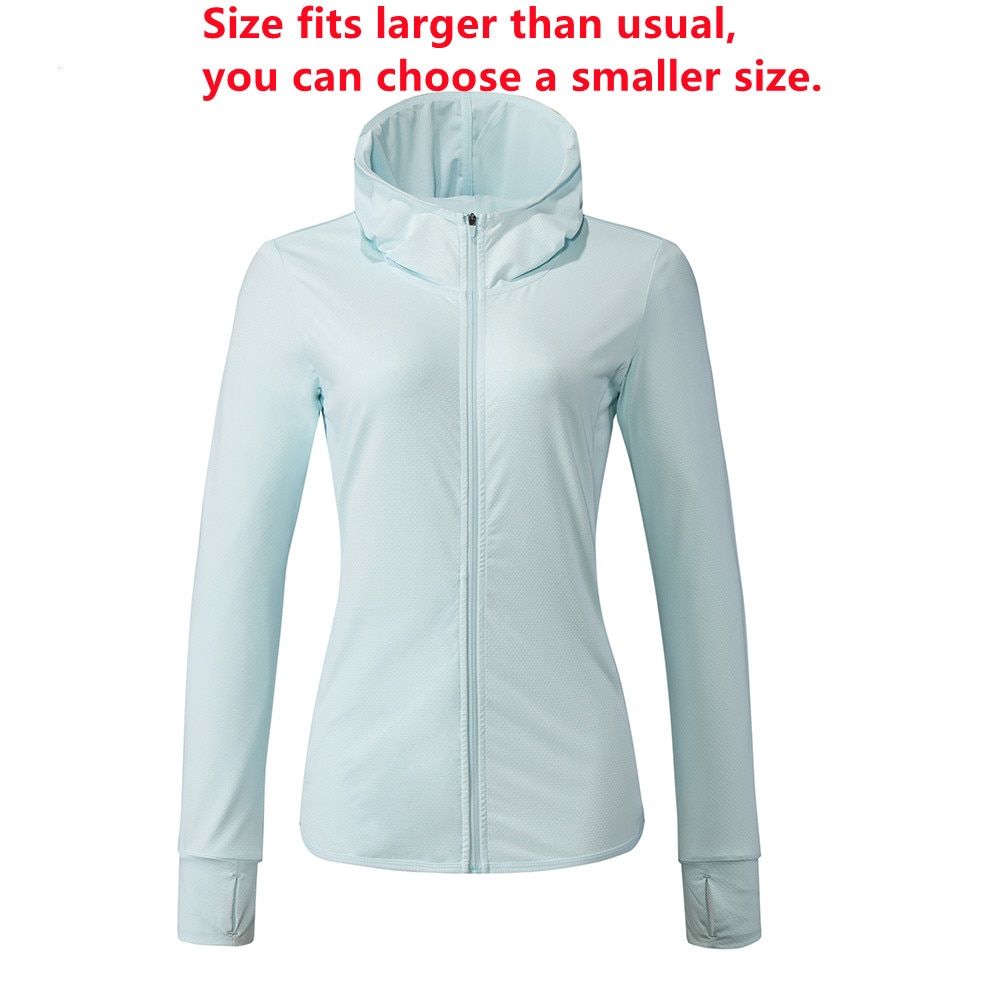 RION Women Jacket Sunscreen Coat UPF 50+ Hiking Jackets Unti-UV Breathable Female Outdoors Protective Wear Cycling
