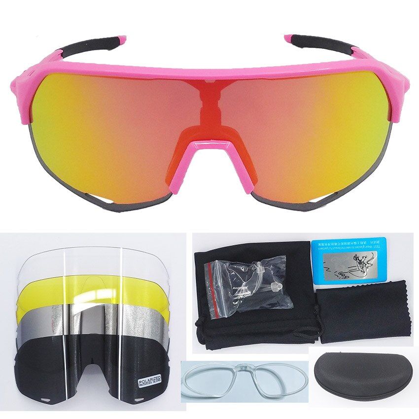 cycling glasses Full red blue green Polarized Bike Glasses Bicycle Sports Sunglasses