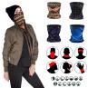 Leaf Print Plaid Dust Proof Anti UV Fe Cover Neck Gaiter Bandana Headband