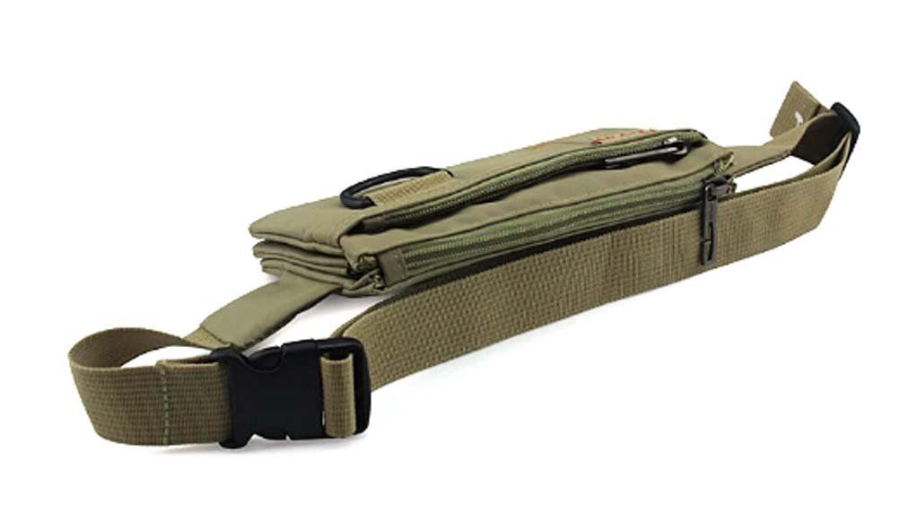 Yfashion Sport Polyester  Small Running Waist Bag (khaki)
